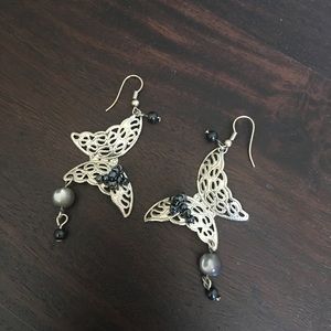Silver earrings